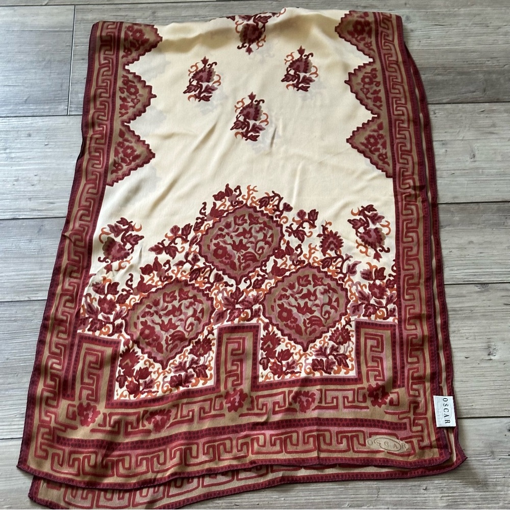 Women’s Vintage Oscar De La Renta Silk Scarf Japan